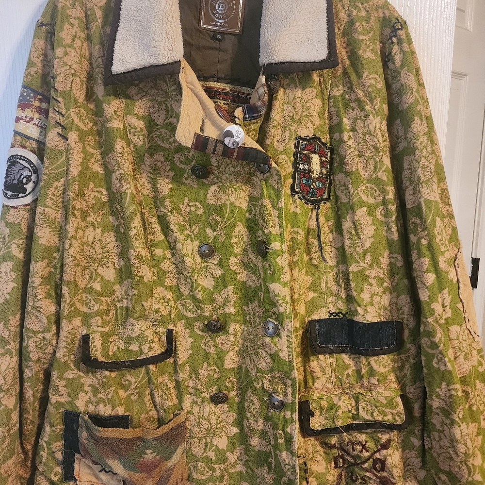 Double D Ranch Green Patchwork Jacket - Picture 15 of 15